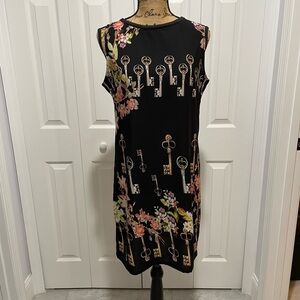 Zuiki Black Mini Dress with Chic Design and Versatile Style Sz Sm